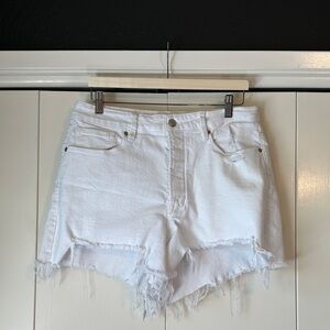 GOOD AMERICAN BOMBSHELL Frayed Hem Women Shorts Size 15